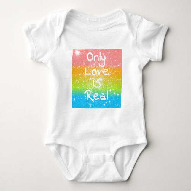 T-shirt Somente o amor é real (Frente)