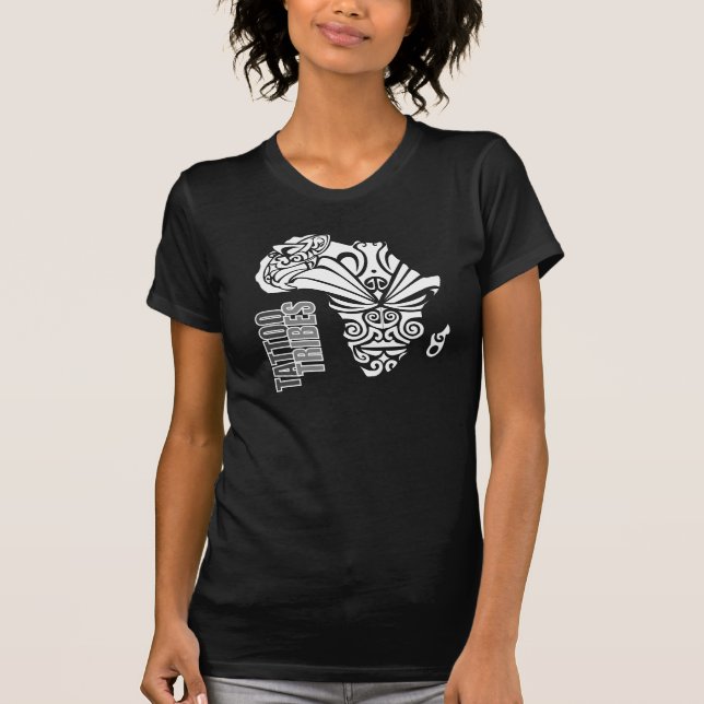T-shirt Sonho africano - árvore escura (Frente)