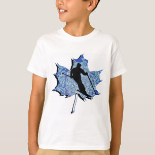 T-SHIRT SONHO DA FOLHA DO ESQUI