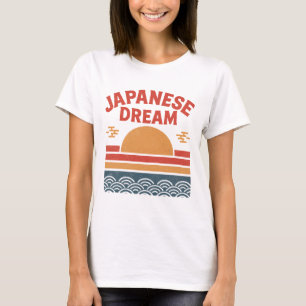 T-Shirt Sonho Japonês   Ascensão da Imagem Retroat