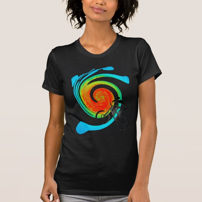 T-shirt sonhos de Utá da bicicleta (Frente)