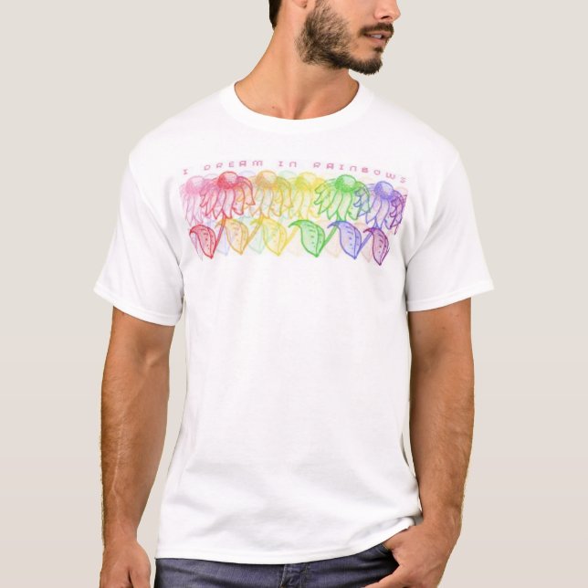 T-shirt Sonhos do arco-íris - AIDS da luta (Frente)