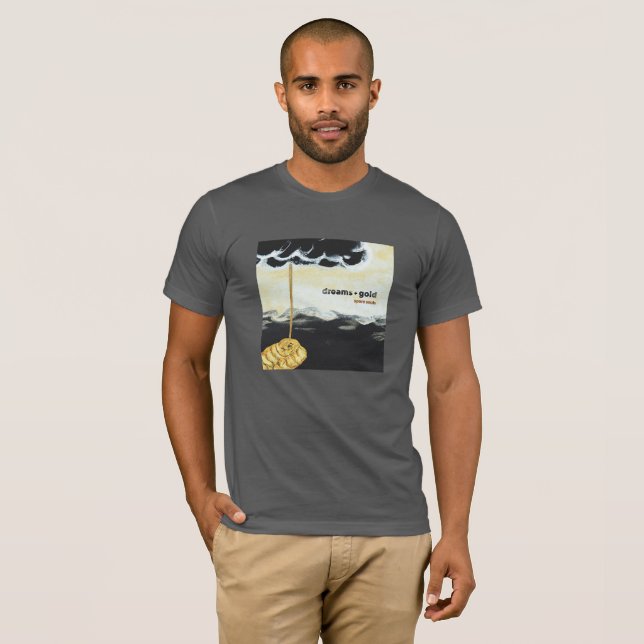 T-Shirt "Sonhos e Dourados" por Almas Poucas (Frente Completa)