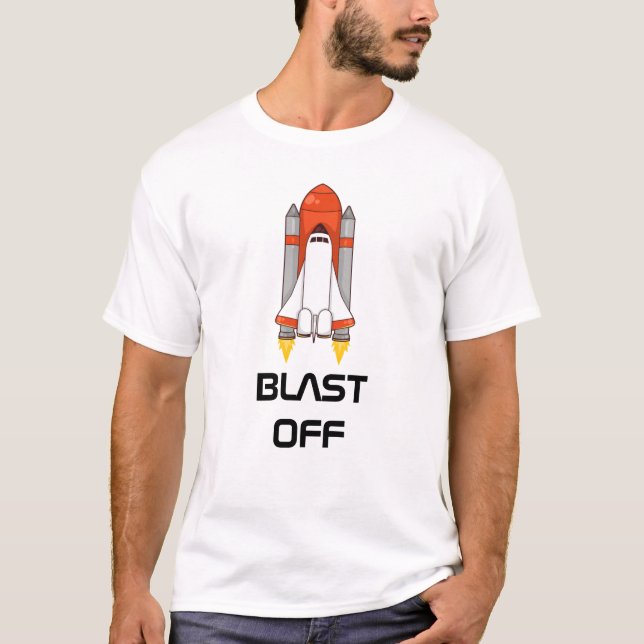 T-shirt Sopre fora - o vaivém espacial (Frente)