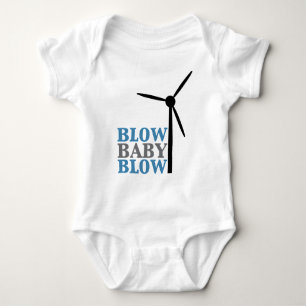 T-shirt sopro do bebê do sopro (energias eólicas)