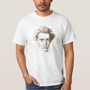 T-shirt Søren Kierkegaard - filósofo do Existentialist