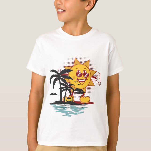 T-Shirt sorrindo Sol de Verão (Frente)