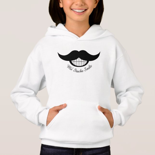 T-shirt Sorriso de bigode (Frente)