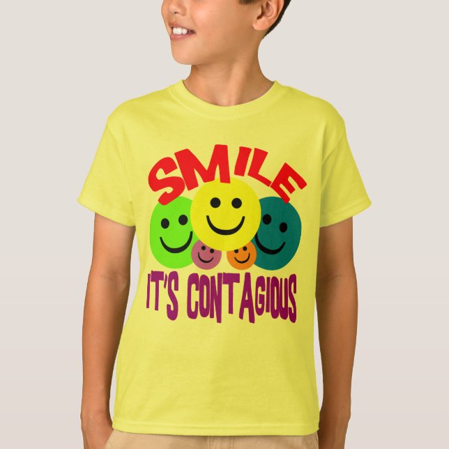 T-shirt SORRISO é CONTAGIOSO (Frente)
