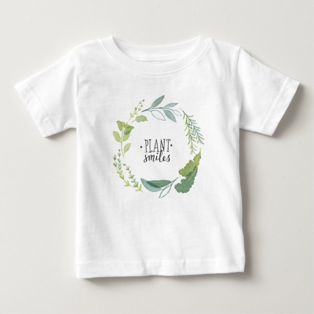 T-shirt Sorrisos finos da planta das ervas II | (Frente)