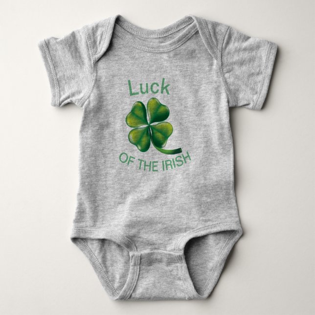 T-shirt Sorte do bebê irlandês! (Frente)