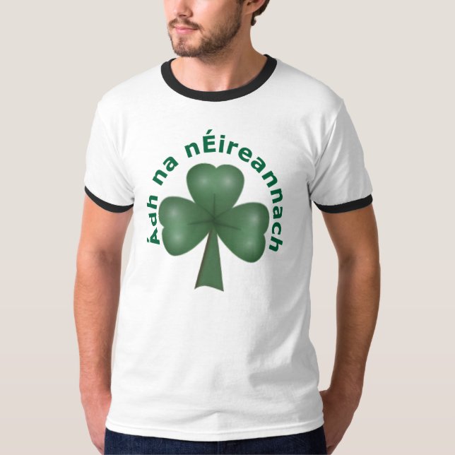 T-shirt Sorte do irlandês (gaélico) (Frente)