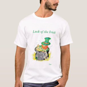 T-shirt Sorte do Irlandês/ Leprechaun