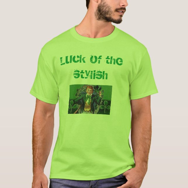 T-shirt "sorte" do T à moda dos homens (Frente)