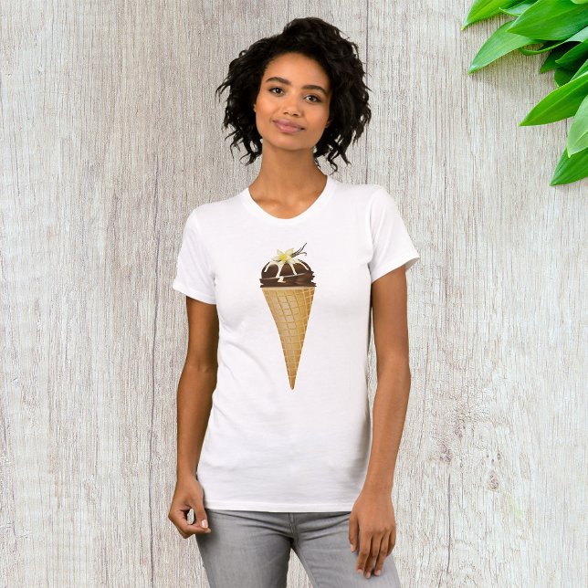 T-Shirt Sorvete de Chocolate (Criador carregado)