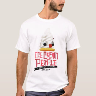 T-shirt Sorvete do "pessoas do logotipo projeto "
