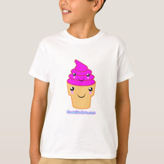 T-shirt Sorvete e cone Amigos Kawaii