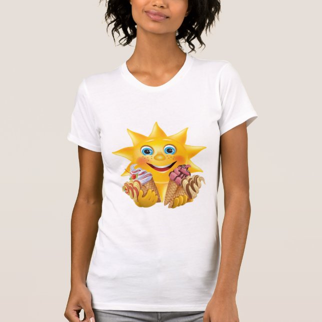 T-shirt Sorvete e Sol Feliz! SRF (Frente)