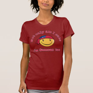 T-shirt Sou não somente eu bonito mim sou samoano