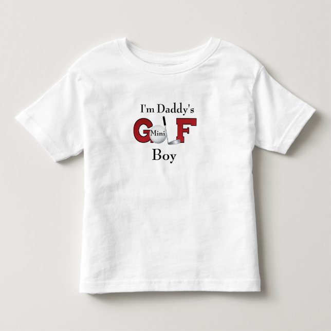 T-shirt Sou o Pai Mini Golf Boy (Frente)