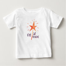 Sou Tão Magic Girls Toddler Ruffle T Shirt