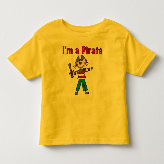 T-shirt Sou um pirata (Frente)