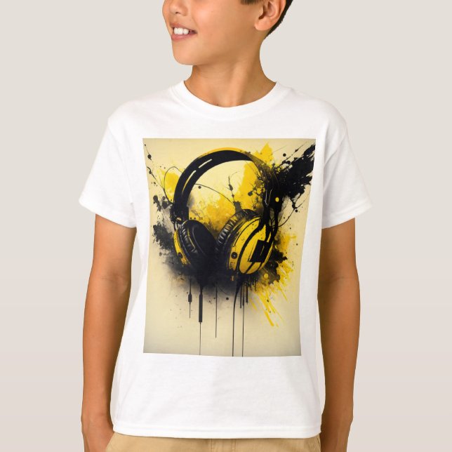 T-shirt sound abstrait (Frente)