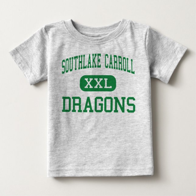 T-shirt Southlake Carroll - dragões - alto - Southlake (Frente)