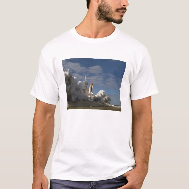 T-shirt Space Shuttle Atlantis levanta 23 (Frente)