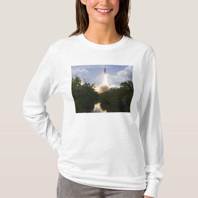 T-shirt Space Shuttle Atlantis levanta 26 (Frente)