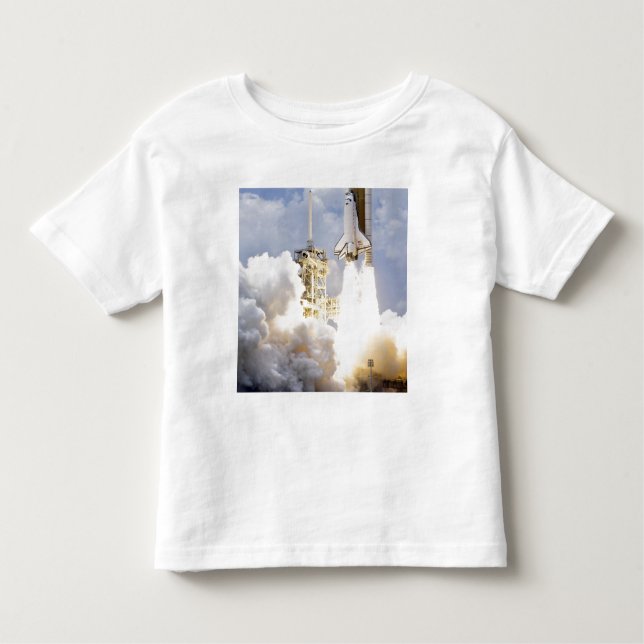 T-shirt Space Shuttle Atlantis se levanta (Frente)