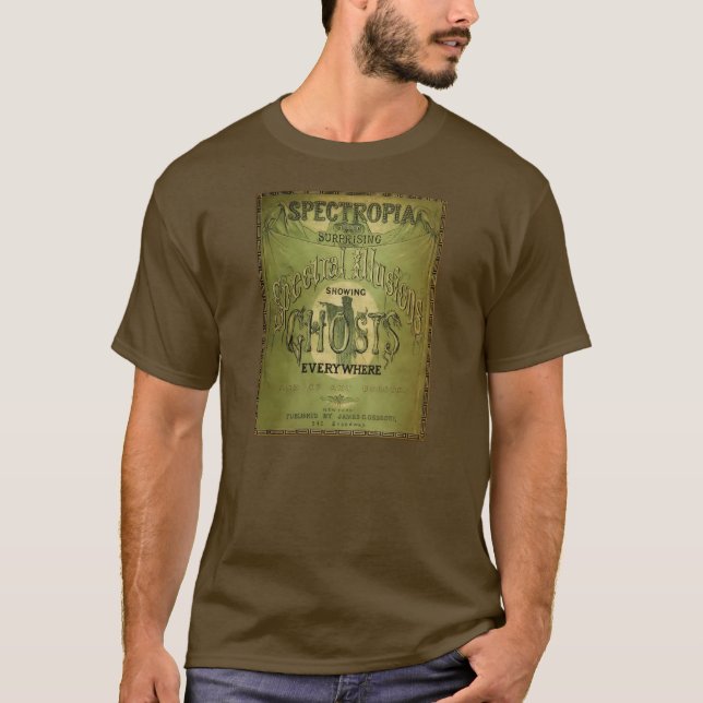 T-shirt Spectropia - um estudo dos fantasmas - 1866 (Frente)