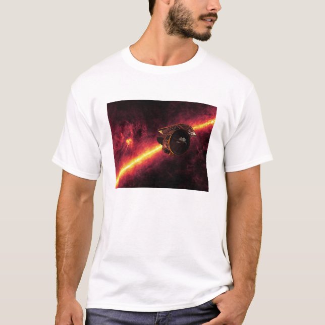 T-shirt Spitzer visto contra o céu infravermelho 2 (Frente)