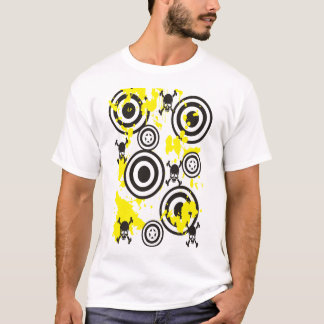 T-shirt Splatter da pintura do crânio
