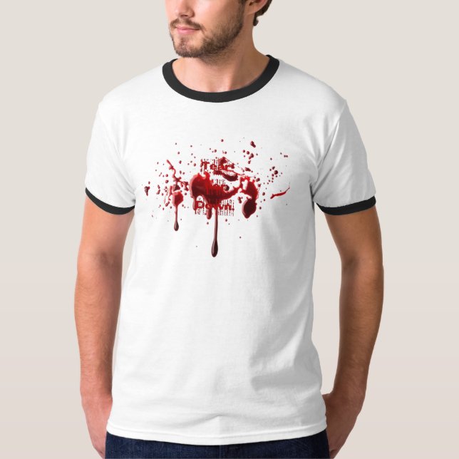 T-shirt Splatter do sangue (Frente)