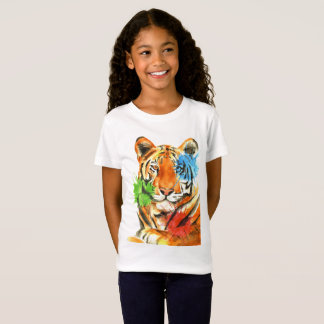 T-shirt Splatter do tigre