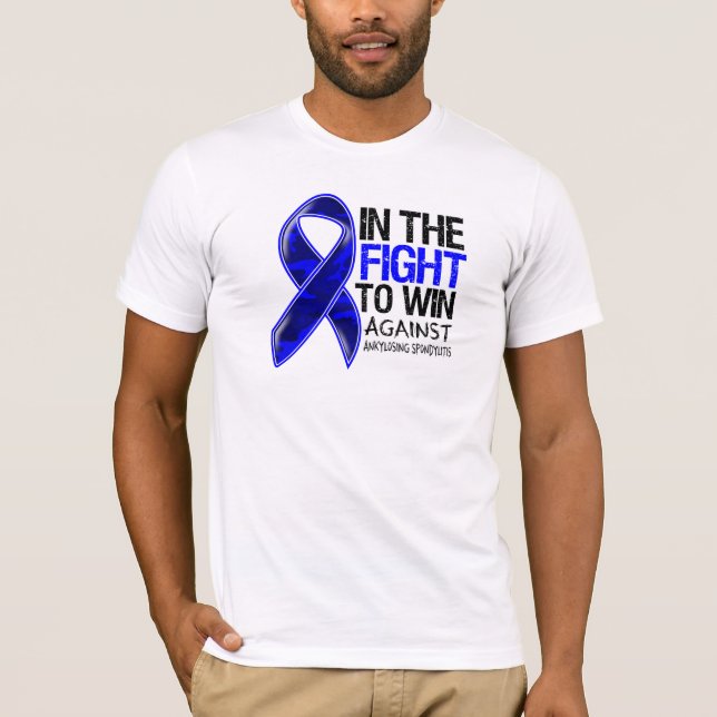 T-shirt Spondylitis Ankylosing - luta a ganhar (Frente)