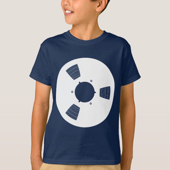 T-shirt Spool de Fitas de Gravação (Frente)