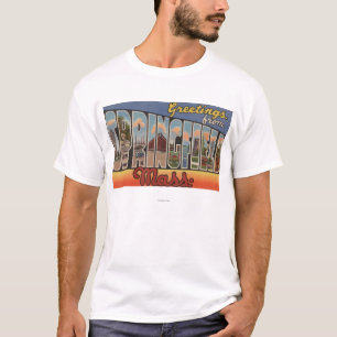 T-shirt Springfield, Massachusetts - grande letra