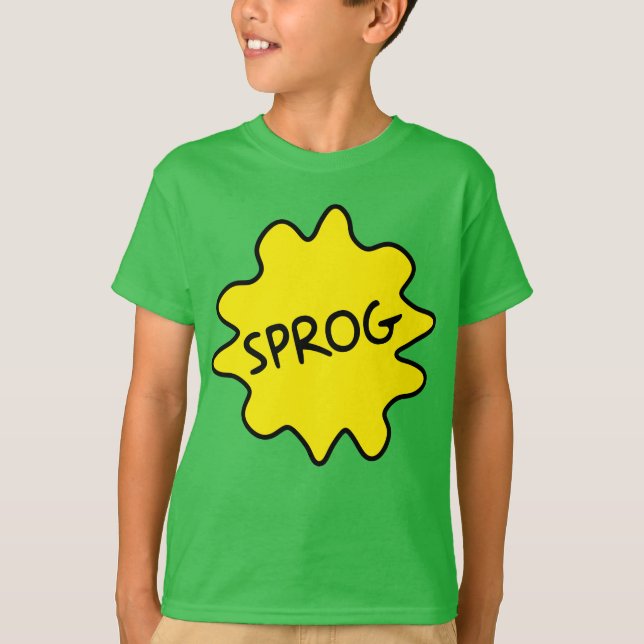 T-shirt Sprog, British Slang Children's (Frente)