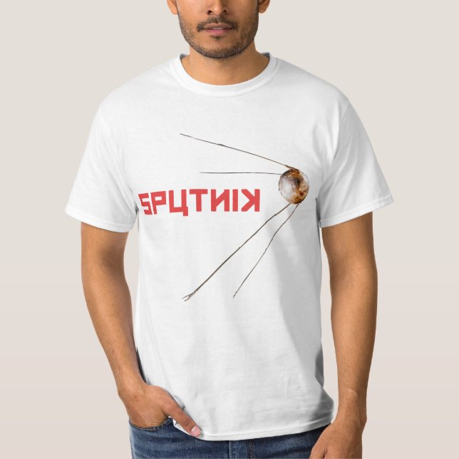 T-shirt SPUTNIK - espaço/russo/união/soviética (Frente)