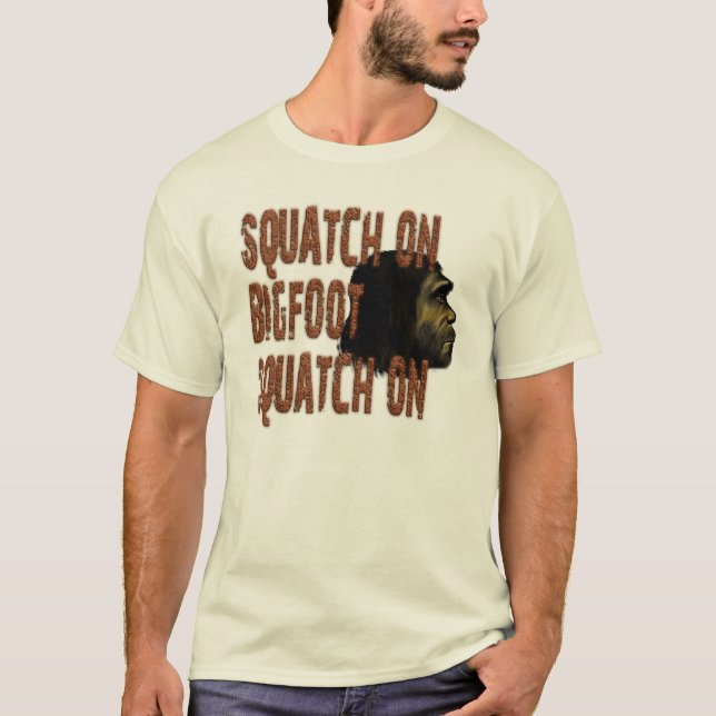 T-shirt Squatch No Pé Grande...Squatch No (Frente)