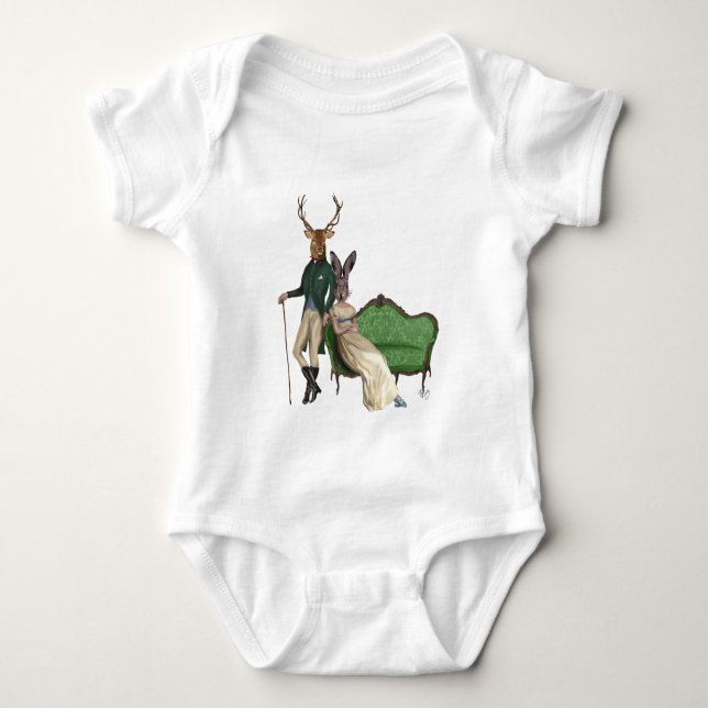 T-shirt Sr. Deer e Sra. Rabbit 2 (Frente)