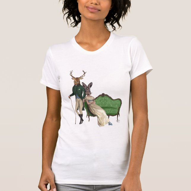 T-shirt Sr. Deer e Sra. Rabbit 2 (Frente)