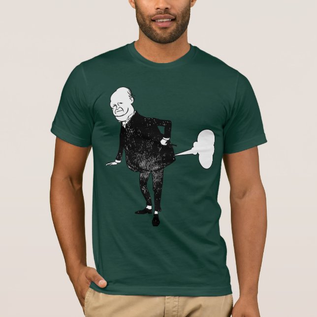 T-shirt Sr. Farting Calça (Frente)