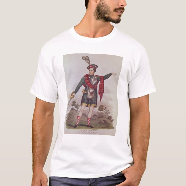 T-shirt Sr. Macready no papel de Rob Roy Macgregor (Frente)