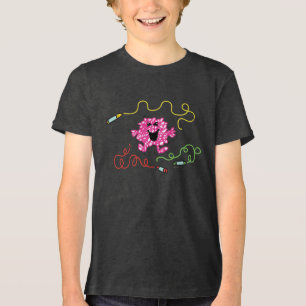 T-shirt Sr. Messy Brincando Com Crayons