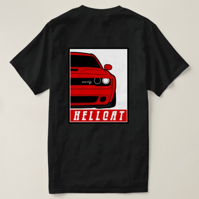 t-shirt SRT DODGE HELLCAT (Verso do Design)