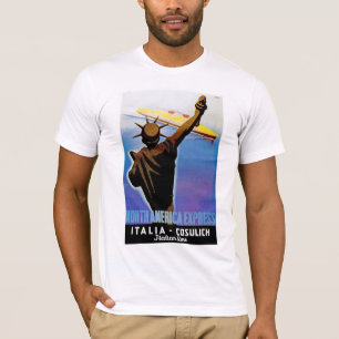 T-shirt ss Rex que passa a estátua da liberdade