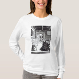 T-shirt St. Benedict que Preaching no monastério